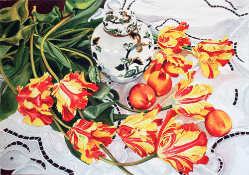 12 tiger tulips
