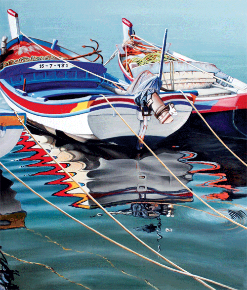 15 greek fishing boats